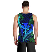 Hawaii Shark Polynesian Tropical Tank Top - Blue - AH - Polynesian Pride