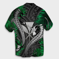 Hawaii Shark Polynesian Tropical Hawaiian Shirt - Gray - AH - Polynesian Pride