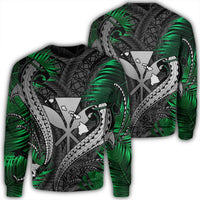 Hawaii Shark Polynesian Tropical Sweatshirt - Gray - AH Unisex Black - Polynesian Pride