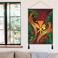 Hawaii Shark Polynesian Tropical Hanging Poster - Red - AH - Polynesian Pride