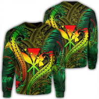 Hawaii Shark Polynesian Tropical Sweatshirt - Reggae - AH Unisex Black - Polynesian Pride