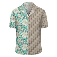 Hawaii Tropical Blue Lauhala Moiety Hawaiian Shirt - Polynesian Pride