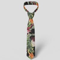 Hawaii Tropical Flowers Watercolor. Necktie - Polynesian Pride