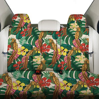 Hawaii Tropical Leaves Flowers And Birds Floral jungle Back Seat Cover - Polynesian Pride
