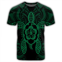 Hawaii Turtle Fixed Green T Shirt - Polynesian Pride