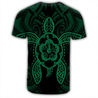 Hawaii Turtle Fixed Green T Shirt - Polynesian Pride