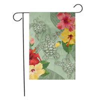 Hawaii Turtle Hibiscus Flag - Tink Style - AH - Polynesian Pride