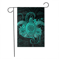 Hawaii Turtle Hibiscus Polynesian Flag - Full Style - Turquoise - AH - Polynesian Pride