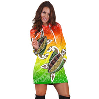 Hawaii Turtle Kanaka Maoli Hoodie Dress - AH - Polynesian Pride
