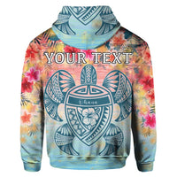 Custom Hawaii Turtle Ohana Stary Night Hibiscus Hoodie - Polynesian Pride