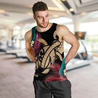 Hawaii Turtle Polynesian Tropical Tank Top - Ghia Style Gold - AH - Polynesian Pride