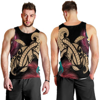 Hawaii Turtle Polynesian Tropical Tank Top - Ghia Style Gold - AH - Polynesian Pride