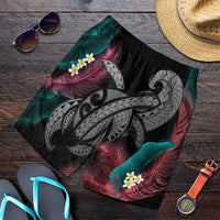 Hawaii Turtle Polynesian Tropical Men's Shorts - Ghia Style Gray - AH Art - Polynesian Pride