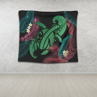 Hawaii Turtle Polynesian Tropical Tapestry - Ghia Style Green - AH - Polynesian Pride
