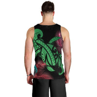 Hawaii Turtle Polynesian Tropical Tank Top - Ghia Style Green - AH - Polynesian Pride
