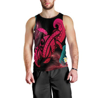 Hawaii Turtle Polynesian Tropical Tank Top - Ghia Style Pink - AH Black - Polynesian Pride