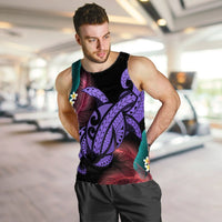 Hawaii Turtle Polynesian Tropical Tank Top - Ghia Style Purple - AH - Polynesian Pride