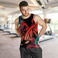Hawaii Turtle Polynesian Tropical Tank Top - Ghia Style Red - AH - Polynesian Pride