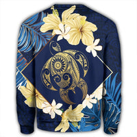 Hawaii Turtle Tropical Sweatshirt - Taha Style - AH - Polynesian Pride