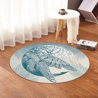 Hawaii Wave Kanaka Turtle Round Carpet - AH - Polynesian Pride