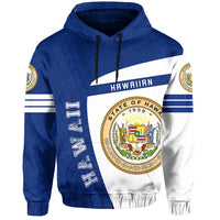 Hawaii Polynesian Sport Hoodie Blue Premium Style - Polynesian Pride
