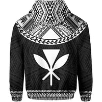 Hawaii Kanaka Polynesian Hoodie Divinity White - Polynesian Pride