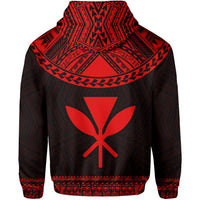 Hawaii Kanaka Polynesian Hoodie Divinity Red - Polynesian Pride