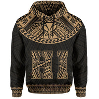 Hawaii Kanaka Polynesian Hoodie Divinity Gold - Polynesian Pride