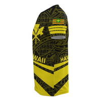 Kanaka Polynesian T Shirt Yellow Doma Style - Polynesian Pride