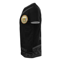 Hawaii Polynesian T Shirt Gray Round Style - Polynesian Pride