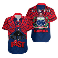 (Custom Personalised)Fast Samoa Hawaiian Shirt Samoa Tattoo Style LT6 Unisex Red - Polynesian Pride