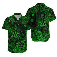 Hawaii Shaka Polynesian Matching Dress and Hawaiian Shirt Matching Couples Outfit Unique Style Green LT8 - Polynesian Pride