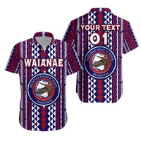 (Custom Personalised) Hawaii Waianae High School Hawaiian Shirt Seariders Simple Style LT8 Unisex Blue - Polynesian Pride