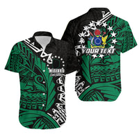 (Custom Personalised)Cook Islands Hawaiian Shirt Mitiaro Polynesian Style LT6 Unisex Green - Polynesian Pride