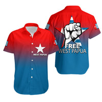 West Papua Hawaiian Shirt Flag Color Simple Style LT6 Unisex Blue - Polynesian Pride