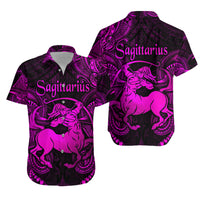 Sagittarius Zodiac Polynesian Hawaiian Shirt Unique Style - Pink LT8 - Polynesian Pride