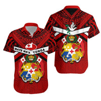 Tonga Rugby Hawaiian Shirt - Mate Ma'a Tonga Unisex Red - Polynesian Pride