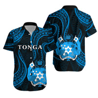 Tonga Pattern Hawaiian Shirt Always Proud Version Blue LT13 Unisex Blue - Polynesian Pride