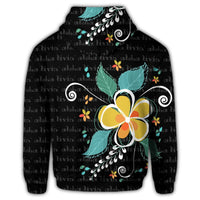 Hawaiian Aloha Plumeria Polynesian Hoodie - Polynesian Pride