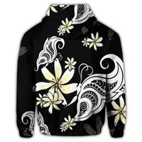 Hawaiian Butterfly Plumeria Polynesian Hoodie - Polynesian Pride