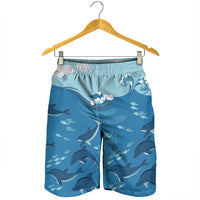 Hawaiian Dolphins Polynesian Men's Shorts - AH - Polynesian Pride