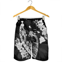 Hawaiian Fish Hook Hibiscus Banzai Surfing Polynesian Men's Shorts - AH - Polynesian Pride