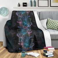 Hawaiian Hibiscus Full Color Polynesian Premium Blankets - AH - Polynesian Pride