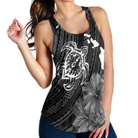 Hawaiian Hibiscus Sea Turtle Swim Polynesian Racerback Tank - AH - Polynesian Pride