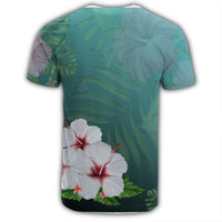 Hawaiian Hibiscus White Flower Gleeful T Shirt - Polynesian Pride