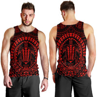 Hawaiian Kakau Honu Arc Polynesian Red Tank Top - AH - Polynesian Pride
