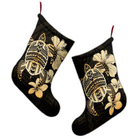 Hawaiian Kanaka Hibiscus Plumeria Mix Polynesian Turtle Christmas Stocking - AH - Polynesian Pride