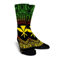 Hawaiian Kanaka Maoli Center Polynesian Crew Socks - AH - Polynesian Pride