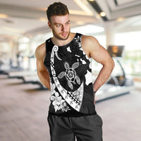 Hawaiian Map Hibiscus Turtle Fish Hook Polynesian Tank Top - AH - Polynesian Pride