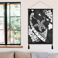Hawaiian Map Hibiscus Turtle Fish Hook Polynesian Hanging Poster - AH - Polynesian Pride